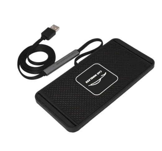 QI Car Wireless Quickly Charger for IPhone 8 XS XR Car Charging Pad for Samsung S10 Dock Station Non-Slip Mat Car Dashboard Hold