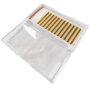 Marque privée Extensions de cils préfabriquées 5D 12 lignes thermocollées 0.07 CD LM Curl Ventilateurs préfabriqués foncés pour la beauté - Product Image 3