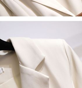 Abito Formale Elegante a Maniche Lunghe con Pieghe, Vestito Monocolore per Ufficio, Abito Professionale <span class=keywords><strong>da</strong></span> Donna, Lunghezza Midi, Casual - Product Image 5