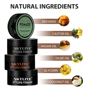 Produits Chauds 85g Salon Qualité Forte Tenue Mat Pommade Texture Cire Coiffure Pommade Produits de Coiffure pour Hommes - Product Image 3