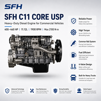 Moteur diesel à rampe commune SCDC SFH C11.460 460HP 1900 tr/min pour camion lourd, remplacement pour Iveco FPT CURSOR 9