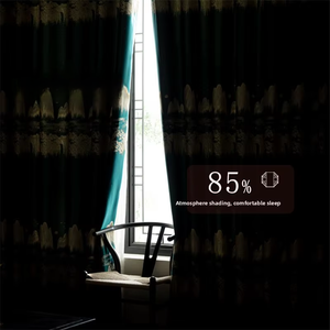 2025 nuovo modello di metà secolo stile oscurante tende ispessite nuovo stile cinese per la camera da letto soggiorno - Product Image 6