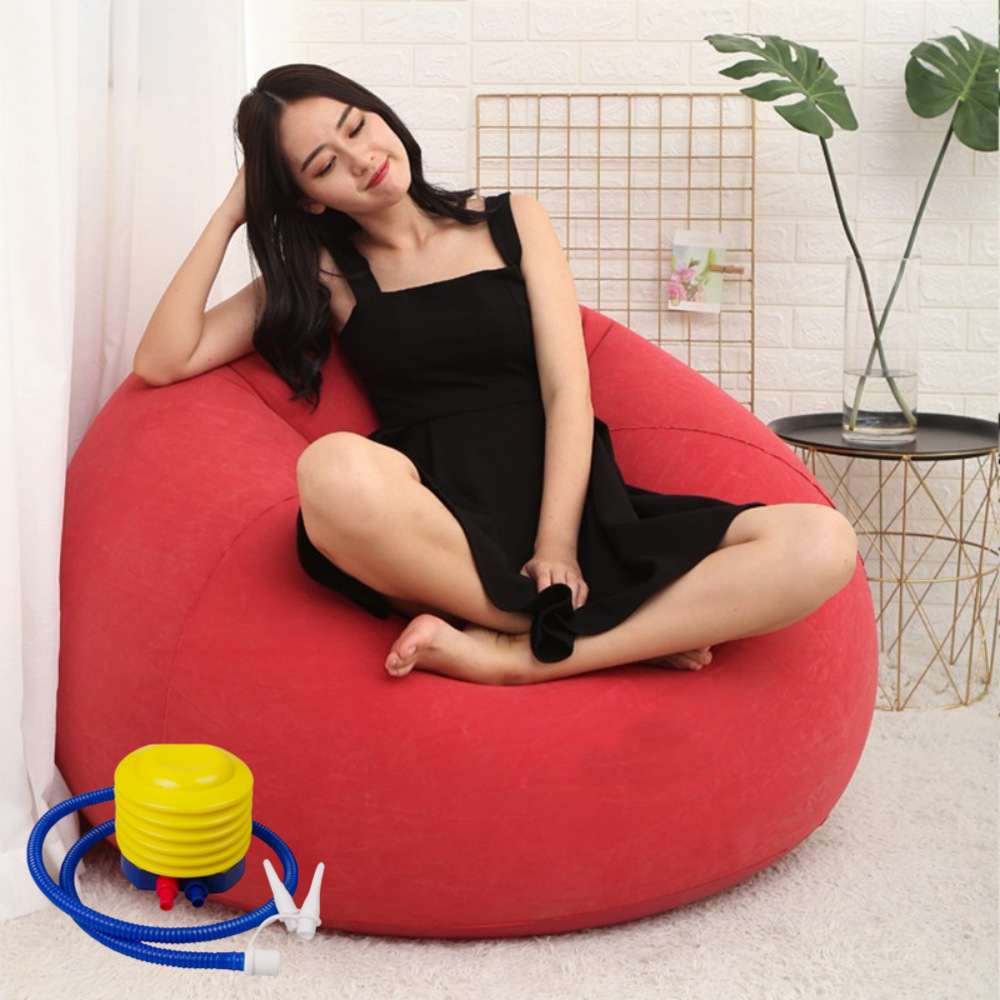 Rouge, avec pompe à pied