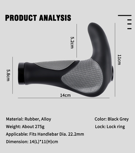Nuevo manillar de goma TPR integrado para MTB BMX ciclismo reposamanos bicicleta de montaña agarre - Product Image 5