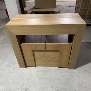 Set Tavolo da Pranzo Pieghevole <span class=keywords><strong>in</strong></span> <span class=keywords><strong>Legno</strong></span> Naturale di Lusso Personalizzato, Miglior Tavolo da Bar con Consolle per Sala da Pranzo di Hotel - Product Image 1