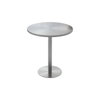 Ensemble table et chaises pliantes, mobilier de restauration commercial, style industriel en acier, transparent, portable, pour restaurant, café, extérieur
