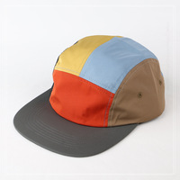 Gorra Deportiva Plegable de 5 Paneles con Logotipo Personalizado al por Mayor, Negra, de Secado Rápido, Ultraligera, con Visera Suave y Transpirable para Marcas