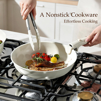 Ensemble de casseroles antiadhésives à poignée amovible, compatible induction