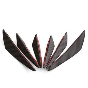 6 pièces Universelles pour Pare-chocs Avant : Lame de Décoration, Diffuseur, Ailerons, Spoiler de Carrosserie, Canards, Lame de Spoiler Inférieure, Décoration Canard pour Tuning Automobile - Product Image 4