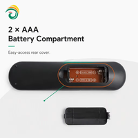 Télécommande intelligente IR noire à 33 boutons en plastique ABS, personnalisable, pour Android TV BOX, avec code roulant – Approvisionnement direct usine