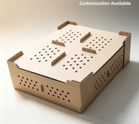 Carton de conception personnalisée 100pcs boîte à oiseaux poussins vivants boîte d'expédition d'oiseaux vivants Pigeon