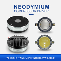 Haut-parleur à compression personnalisé en titane de 1,5 pouce, 150W RMS, 300W MAX, 8 Ohm, 110dB, avec avertisseur sonore KSV de 3 pouces à fixation par boulons, en néodyme, pour OEM
