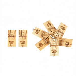 Trampa para Ratones de Madera, 2 Piezas por Tarjeta, Control de Plagas - Product Image 2