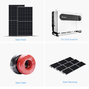 Hệ thống năng lượng mặt trời nối lưới 120kw 110kw 100kw 80kw 70kw <span class=keywords><strong>50kw</strong></span> Growatt, tấm pin năng lượng mặt trời nối lưới với phụ kiện - Product Image 2