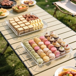 Las últimas bandejas de postre acrílicas dobladas para fiesta. Cenar, Cumpleaños, Familia - Product Image 5