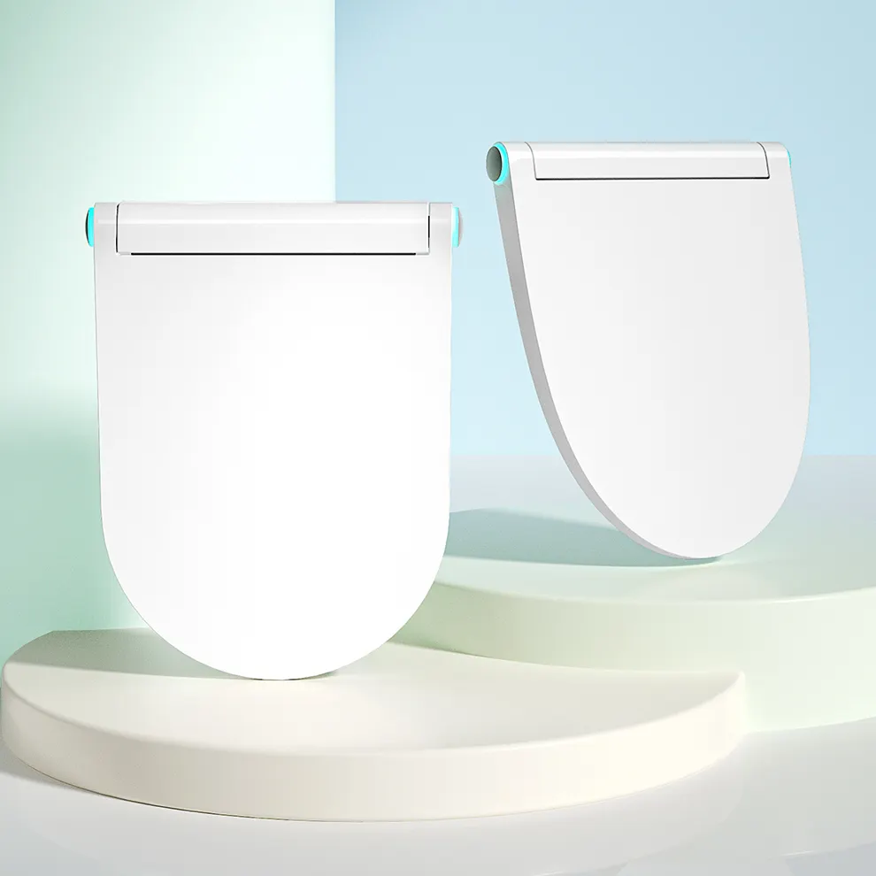 Cobertura de banheiro inteligente em forma de U PP, capa inteligente para banheiro, automática, 12V, 36W, luz inteligente