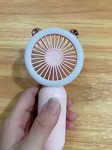 New <b>Hand</b> <b>Mini</b> <b>Fan</b> Night Light USB Electric Handheld Desktop Rechargeable Small Cooling <b>Fan</b> Portable with Lithium Battery - Product Image 2