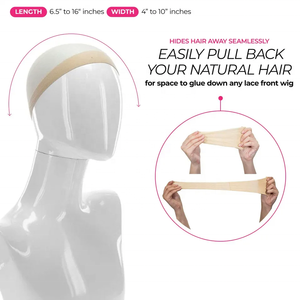 Gorro de peluca HD superfino de cristal <span class=keywords><strong>Invisible</strong></span> gorros de peluca finos de nailon elástico para hacer pelucas - Product Image 5