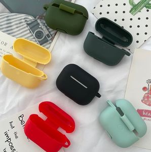 เคสซิลิโคนเนื้อนิ่มสีพื้น หนา 2.2 มม. สำหรับ Apple <span class=keywords><strong>AirPods</strong></span> 1 2 3 อุปกรณ์เสริมหูฟังสำหรับเคส Airpod <span class=keywords><strong>Pro</strong></span> 2 เคส Air Pods 3r - Product Image 2