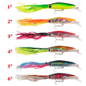 Señuelo de pesca Ytqhxy Squid Lure de 23 cm y 38 g, cebo de aguas medias con bigotes para pesca en el mar, peces de agua salada - Product Image 4