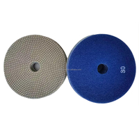 Disque de ponçage en pierre de diamant électro-plaquée de 100 mm (4 pouces) pour le polissage du verre et de la porcelaine, disque de meulage pour le granit et le marbre