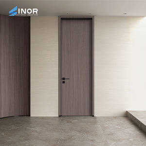 ประตูไม้ผสมอลูมิเนียมบางเฉียบทันสมัยสำหรับห้องครัวหรือห้องนอนห้องน้ำดีไซน์เรียบง่ายกันน้ำ - Product Image 2