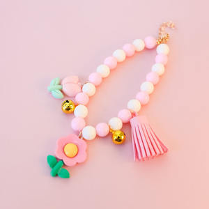 <strong>Graceful</strong> <strong>Pet</strong> Pearl Necklace Flower Dog Bell Necklace Collar - Product Image 3