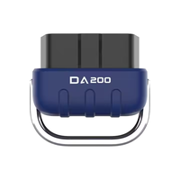 Analyseur de diagnostic OBD2 DA200 12V pour voitures, outil de lecture des codes de panne, réinitialisation de la voyant de contrôle moteur (version anglaise)