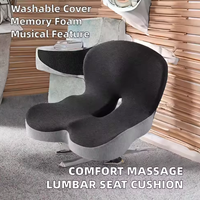 Coussin de siège orthopédique en mousse à mémoire de forme, soulagement des douleurs sciatiques et du coccyx pour la maison, le bureau, la voiture et les voyages