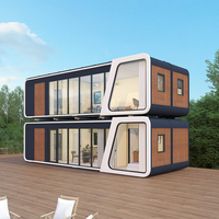 Casa de Vacaciones, Casa Móvil, Villa Prefabricada de Acero Ligero, Impermeable, Ecológica, de Construcción Rápida, Alquiler Vacacional, Casa de Huéspedes Panorámica
