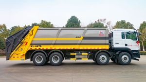 Quatre essieux très grand 26m ³ <span class=keywords><strong>camion</strong></span> à ordures utilisé pour la collecte et le transfert des déchets et des ordures - Product Image 3