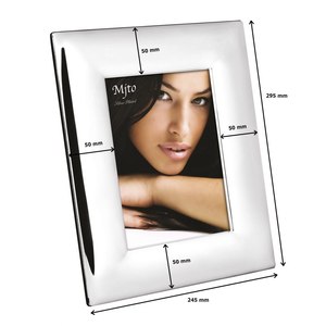 Personalizzabile stampato cornice in legno 150x200mm Design a strisce in metallo tipo magnete per la visualizzazione di foto - Product Image 2