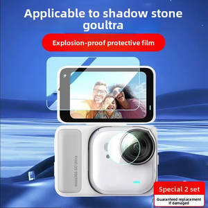 Protection d'écran en verre trempé anti-reflet personnalisable avec logo/emballage pour Insta360 Go 3 – Film de protection ultra-clair pour objectif d'appareil photo - Product Image 2