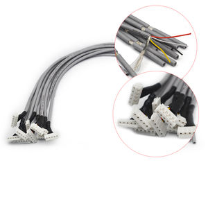 기타 픽업 출력 케이블 4 전도 + 5P 단자 450MM 코일 분할 케이블 블랙 플러그 다이렉트 그레이 - Product Image 2