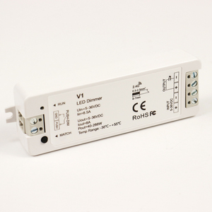 Controlador LED Inalámbrico RF 2.4G V1 con Atenuación, 1 Canal, 8A, Voltaje Constante, para Luces de un Solo Color (R11/R6/Rt6) - Product Image 3