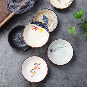 Plat à sauce en céramique japonaise vintage, fait main, pour sauce soja, snacks et trempettes <span class=keywords><strong>de</strong></span> sushi, <span class=keywords><strong>vaisselle</strong></span> <span class=keywords><strong>de</strong></span> <span class=keywords><strong>table</strong></span> - Product Image 2
