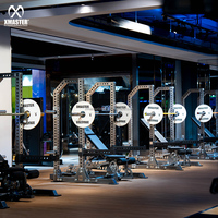 XMASTER Machine de musculation multifonctionnelle, Rack de musculation réglable en acier inoxydable