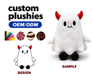 Juguete de Peluche Personalizado con Forma de Fantasma, Linda Figura de Espíritu Diabólico para Regalo Navideño, OEM ODM, Juguete de Peluche Personalizado - Product Image 1