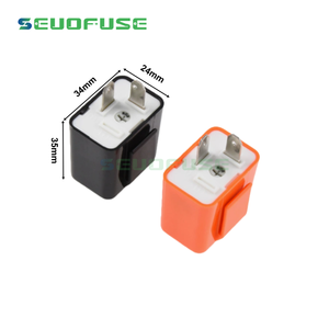12V 2PIN LED-knipperrelais voor motorfiets/voertuig richtingaanwijzer, instelbare frequentie, voor zowel LED als normale lamp - Product Image 5
