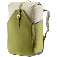 Sac à dos et sacoche arrière 2-en-1 en polyester tendance avec fermeture éclair, design portable, capacité 20-35L, unisexe