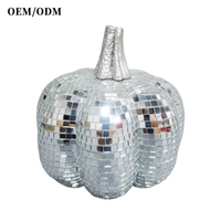 Boule disco citrouille d'Halloween personnalisée, décoration de maison, écologique, non toxique, accessoires de photographie, décorations de gâteaux, vente en gros d'usine