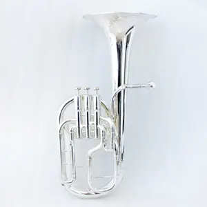 プロのマーチングアルトホーン真鍮ボディ銀メッキアルトホーン楽器