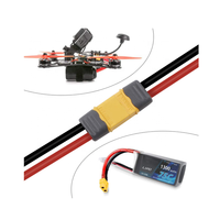 XT60 Connecteur Mâle et 1 PIÈCES Connecteur Femelle avec 5.9 Pouces 14AWG Câble pour Batterie Lipo RC Drone FPV