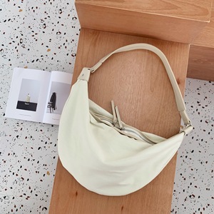 Bolso cruzado de lona para mujer, color blanco roto, cierre con cremallera, bolso de hombro de gran capacidad, verano 2019 - Product Image 1