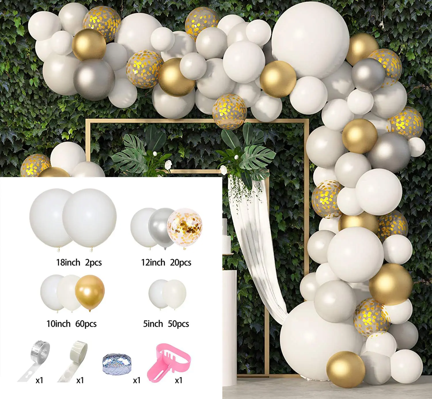 Ensemble de ballons Offre Spéciale guirlande de ballons rose rose pour bébé douche nuptiale anniversaire fête de mariage ballons kit d'arc