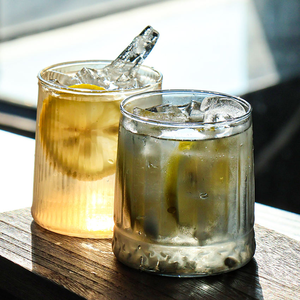 Juego de Vasos de Vidrio Texturizado Minimalista Personalizado, Vasos de Vidrio de Borosilicato de Alta Resistencia al Calor para Agua, Café, Leche, Hogar y Bar - Product Image 2