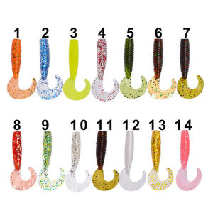 Moldes de Iscas de Plástico Macio de Fábrica 1.2g 45mm AR03 Isca de Minhoca Macia para Pesca, Isca Artificial para Bass - Product Image 2