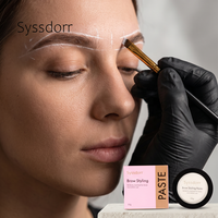 Syssdorr Outil de teinture des sourcils, Pâte à sourcils blanche, Pâte de mappage des sourcils pour marque privée, Personnalisation des sourcils