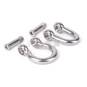 Grillete Tipo D de Acero Inoxidable con Pasador Roscado, Tamaño Métrico, Herraje de Elevación de Alta Resistencia - Product Image 1