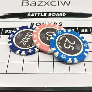 Jeu de <span class=keywords><strong>jetons</strong></span> et de plateaux de poker en céramique néerlandaise 10g personnalisés 40mm Texas Baccarat <span class=keywords><strong>Black</strong></span> <span class=keywords><strong>Jack</strong></span> Design personnalisé pour les clubs - Product Image 5